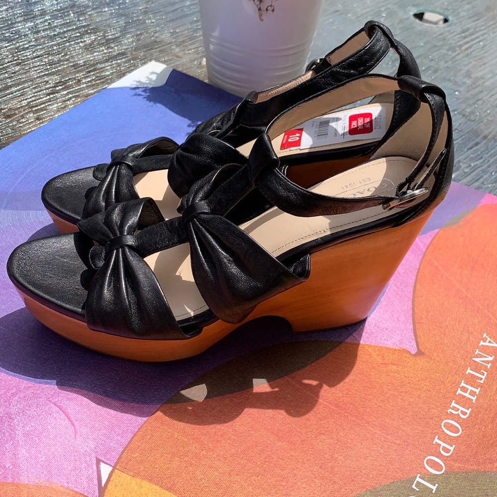 Coach platform sandals sz 10